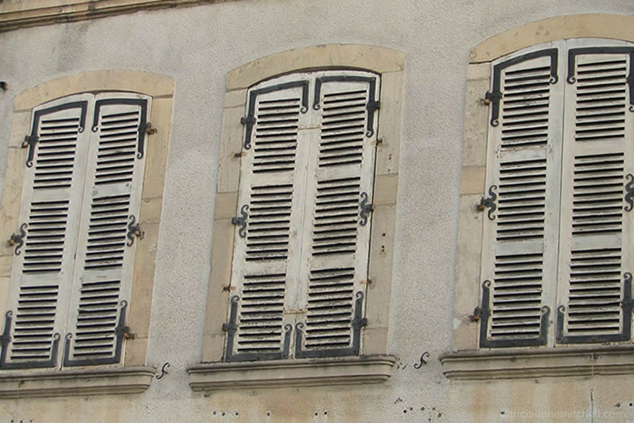 Beaune France shutter windows