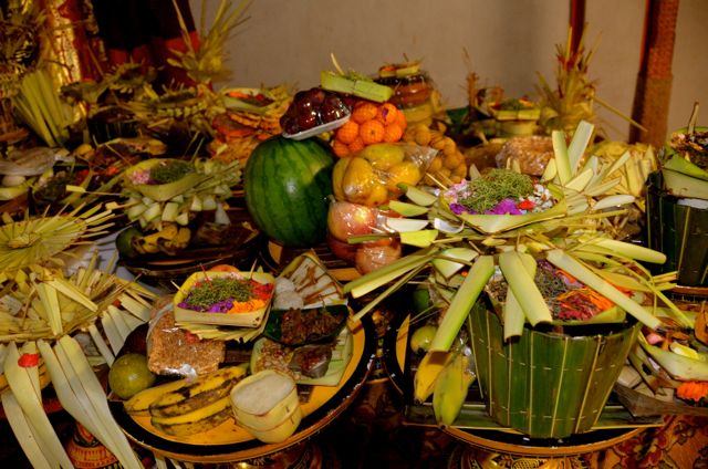 Offerings for Purification Ceremony in Jinbaran