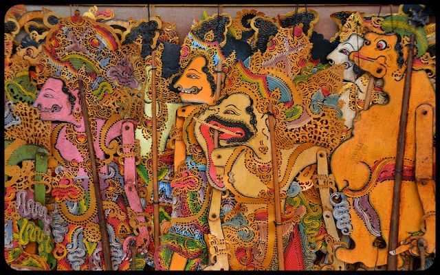 Balinese puppets for sale in Ubud