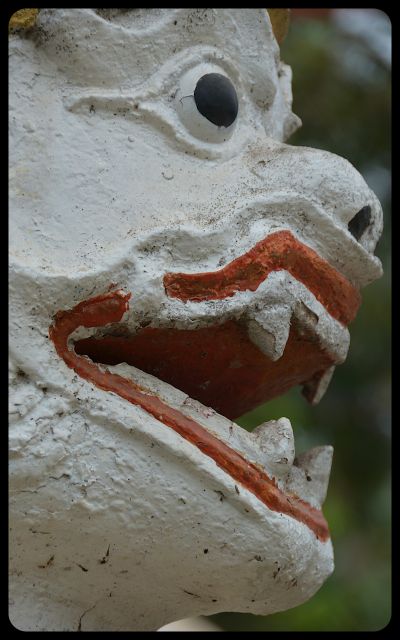 Guardian Figure at Wat in Luang Prabang