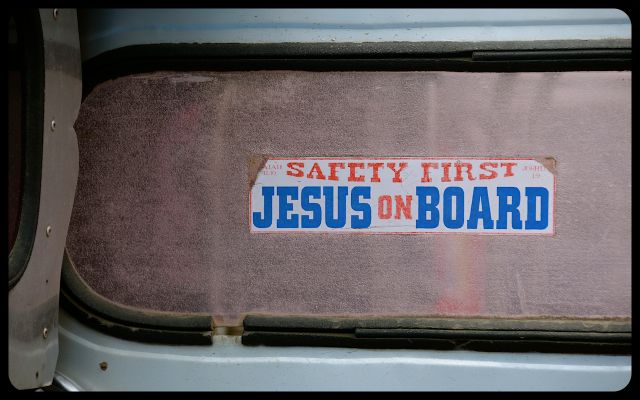 Safety First Jesus on Board in Banaue