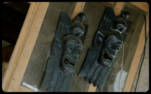 Masks at Batad Lunch Spot