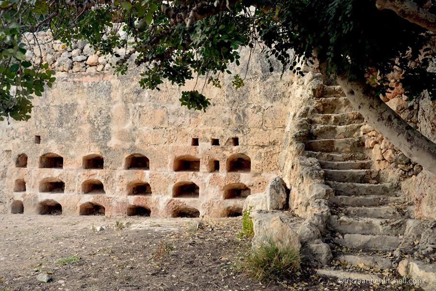 A stone apiary (place for keeping bees) on the Mediterranean island of Malta.