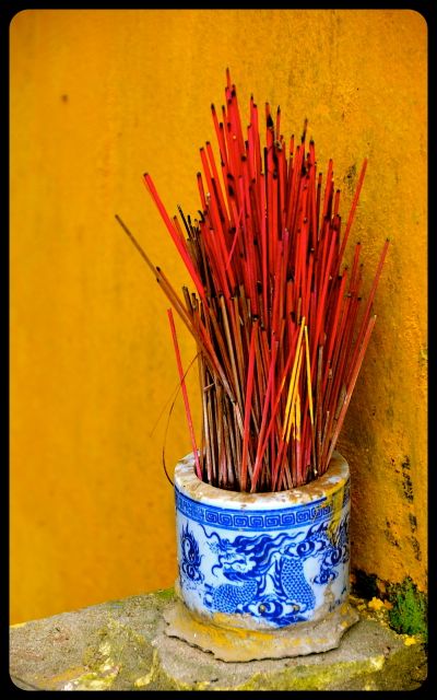 Incense bundle in Hoi An Vietnam Incense bundle in Hoi An Vietnam