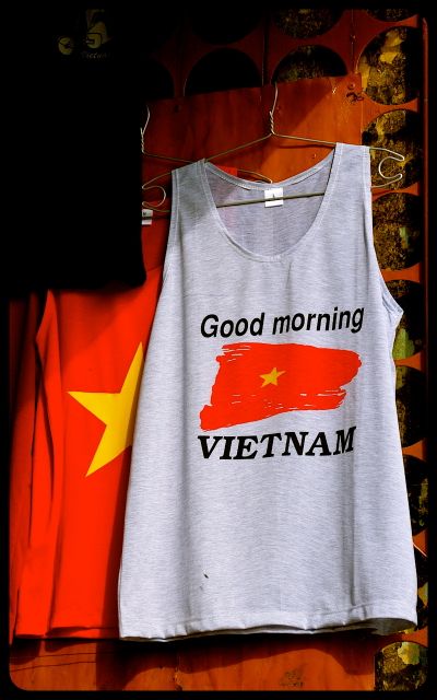 Good Morning Vietnam shirt for sale in Hoi An Good Morning Vietnam shirt for sale in Hoi An