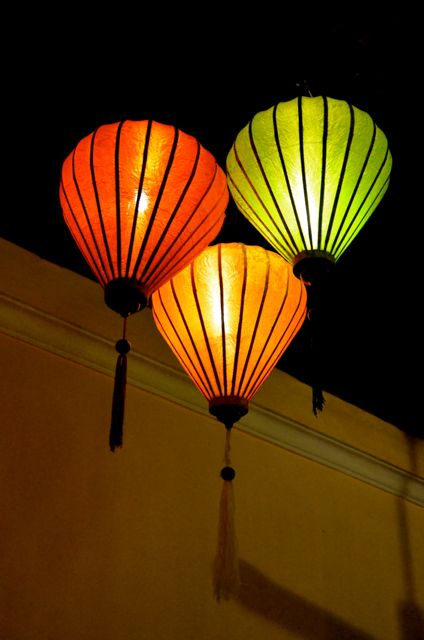 Vietnamese Lanterns at night in Hoi An
