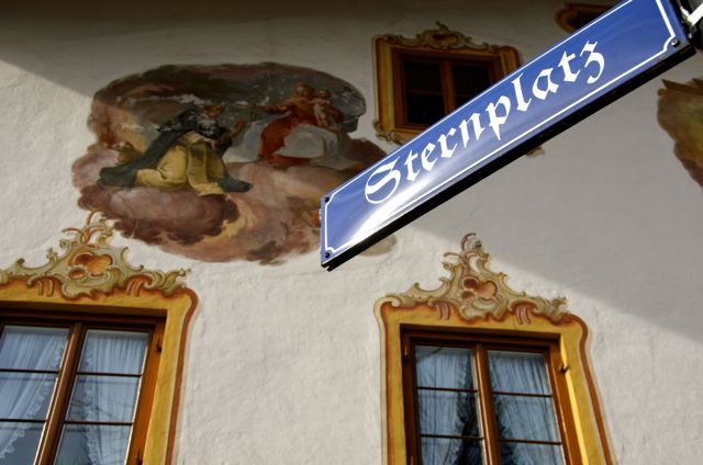 Oberammergau building with fresco