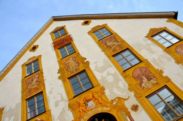 Oberammergau building with fresco