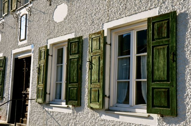 Oberammergau home with shutters