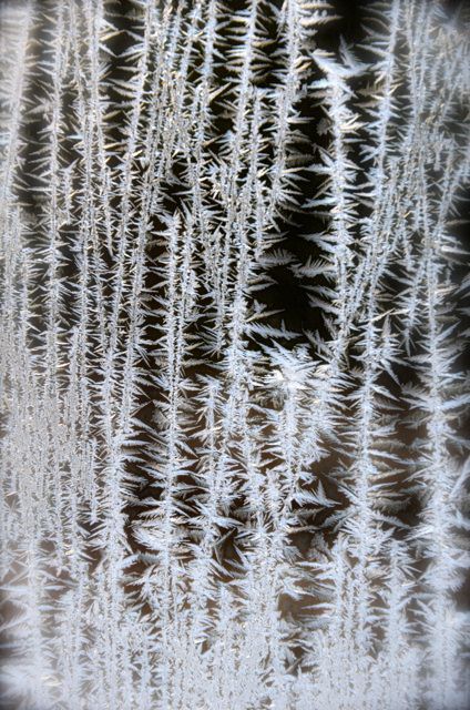 frost on german window