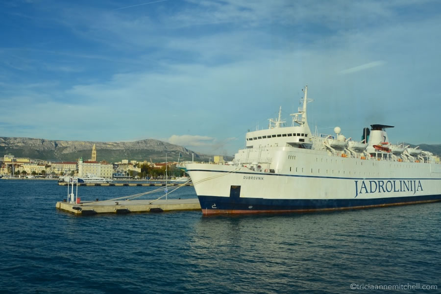 taking the ferry in Croatia