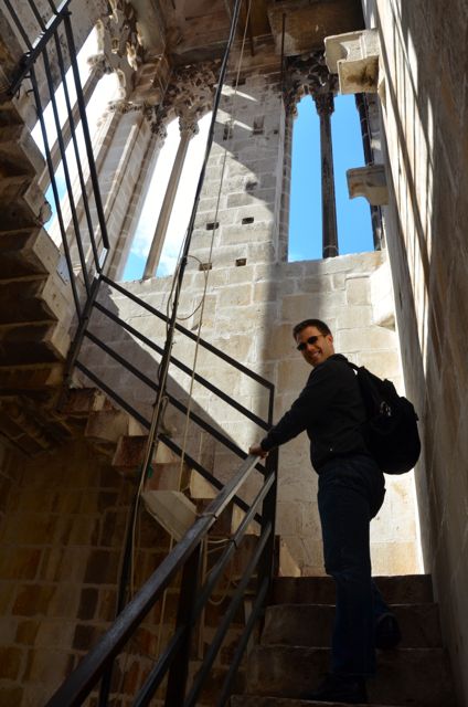 in stairwell of Trogir Bell Tower