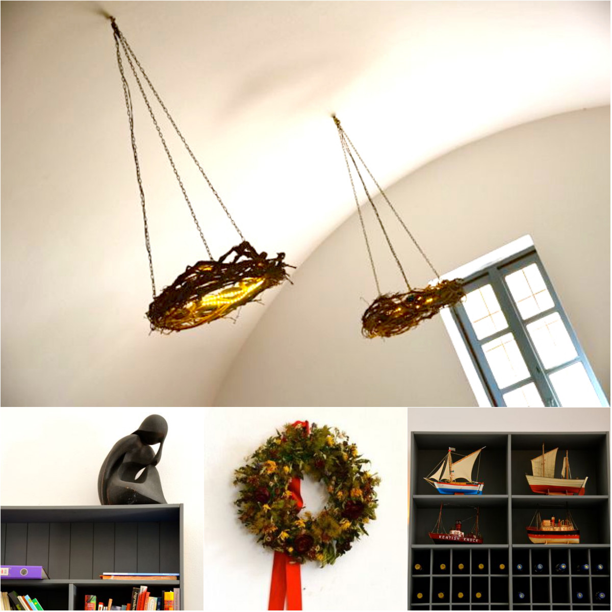 selene restaurant interior collage