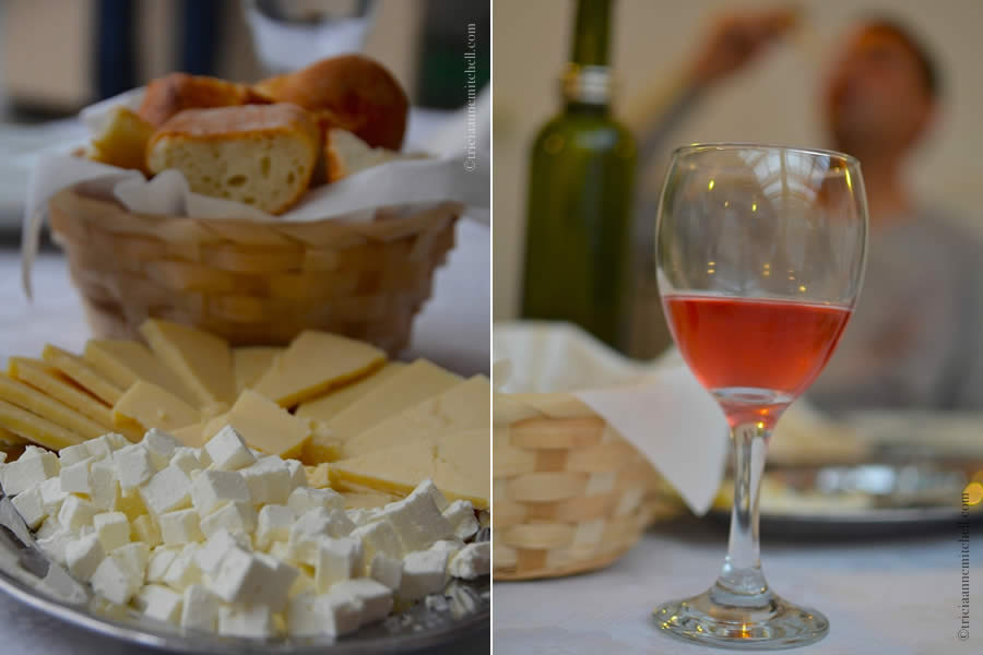 Croatian Cheese and Zinfandel Rosé Wine