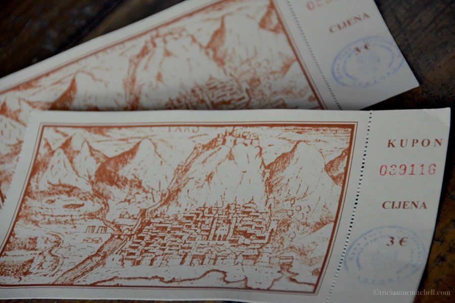 A pair of tickets to Montenegro's Kotor Fortress.