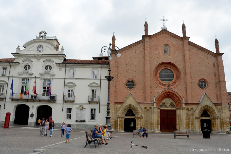 Asti Italy Collegiata di San Secondo and Town Hall