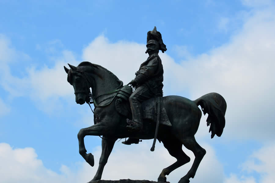 Asti Italy Statue Horseback