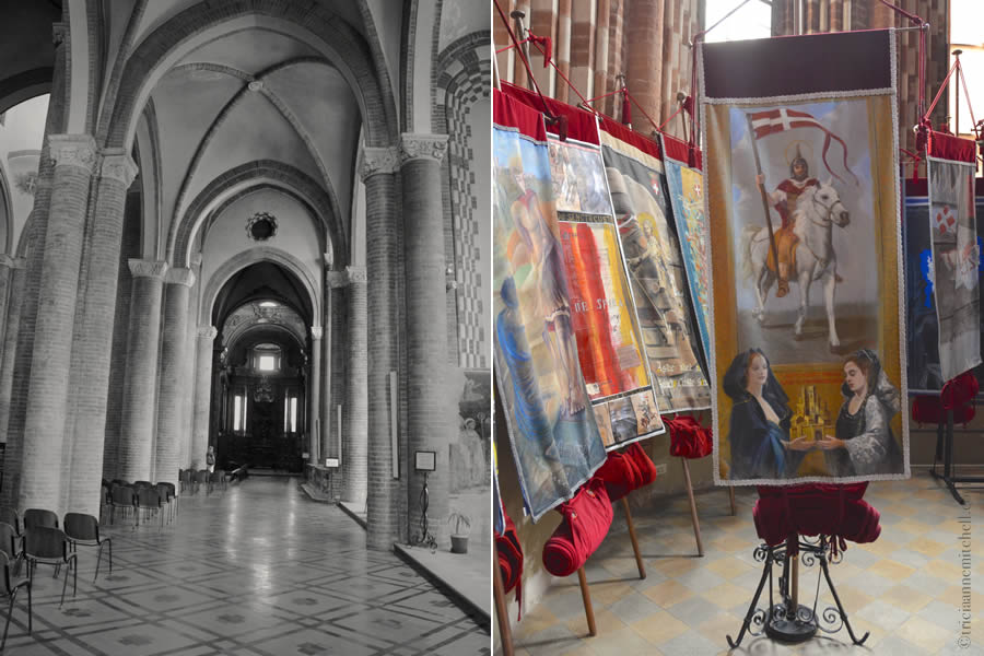 Collegiata di San Secondo Palio flags