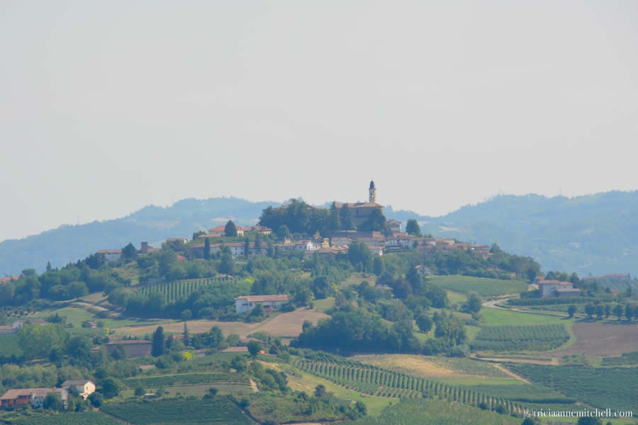 View from Comune di Castelnuovo Calcea Piemonte Italy