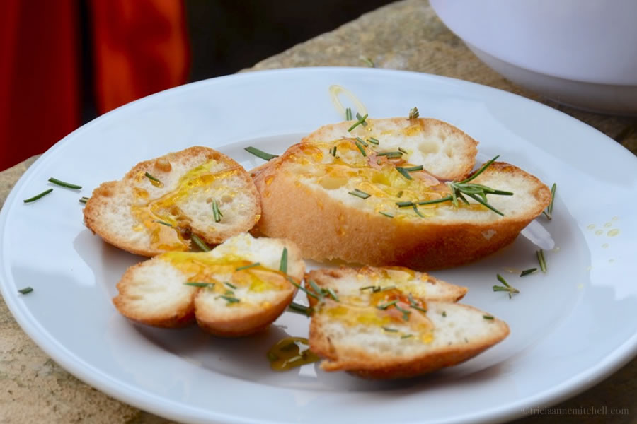 Gluten free bread with Maltese honey, rosemary, olive oil