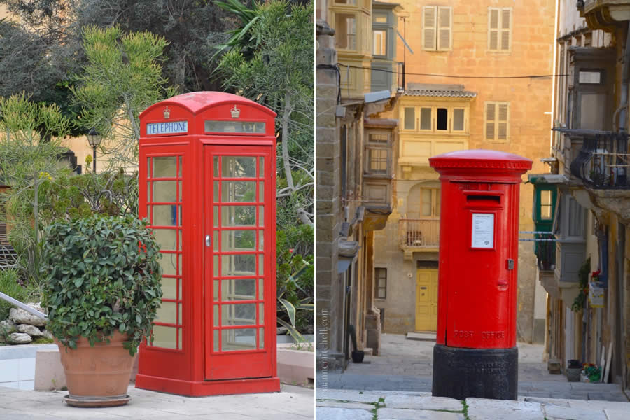 Malta telephone booth mail box