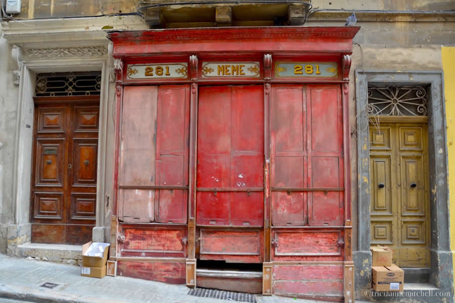 Valletta Vintage Storefront Malta