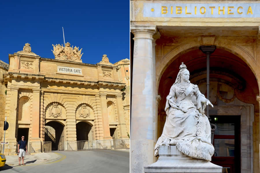 Victoria Gate Valletta Queen Victoria Statue Malta