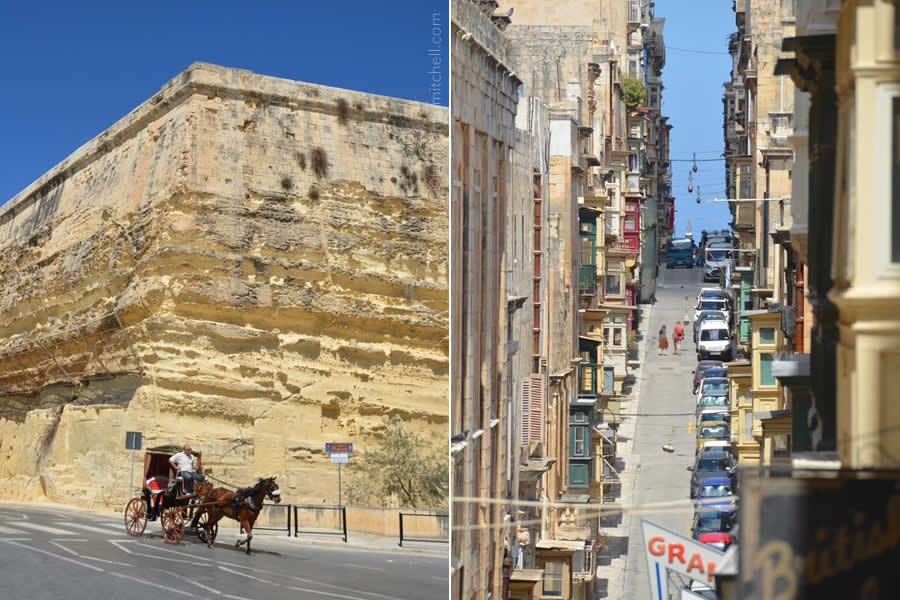 Valletta horse carriage Ursula Street