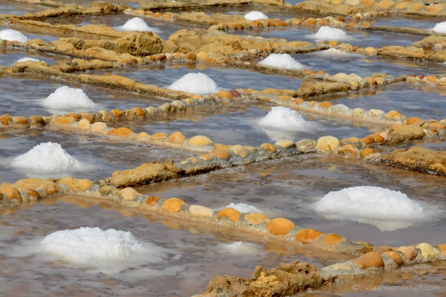 Malta Mounds of Salt Pans Gozo