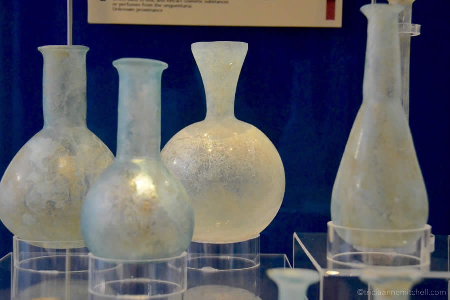 Roman Glass Bottles Malta Museum Domus Romana