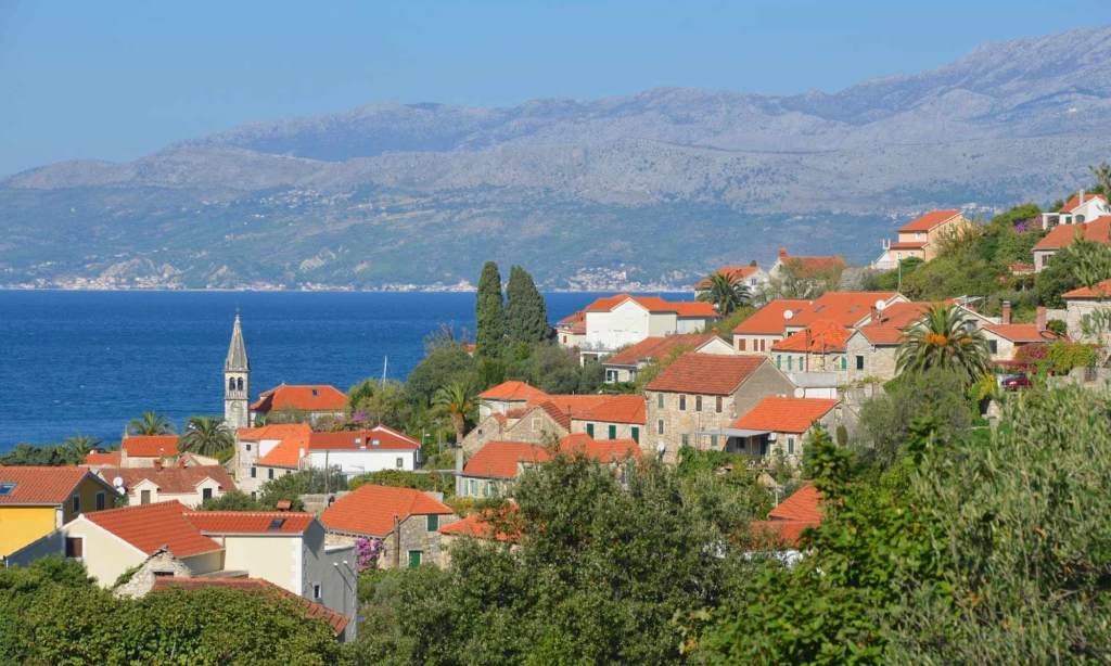 The ancient Roman quarry of Rasohe is not far from the town of Splitska, pictured here. It's on the Croatian island of Brac.