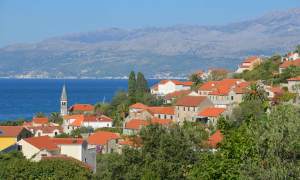 The ancient Roman quarry of Rasohe is not far from the town of Splitska, pictured here. It's on the Croatian island of Brac.