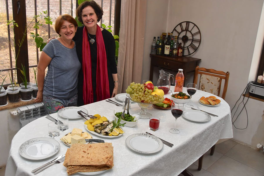 Traditional Armenian lunch.