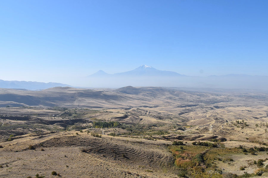 Mount Ararat, off in the distance.